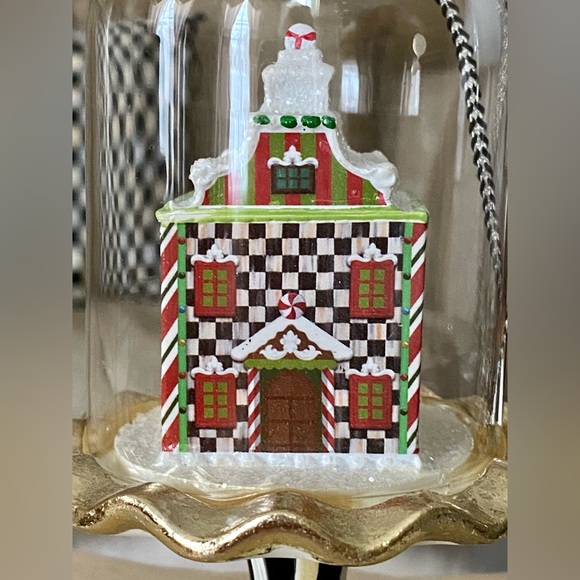 MacKenzie-Childs Candy Cottage Cloche Ornament with Windows ✨NEW✨ - Picture 3 of 8